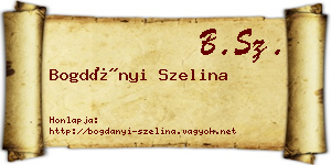 Bogdányi Szelina névjegykártya